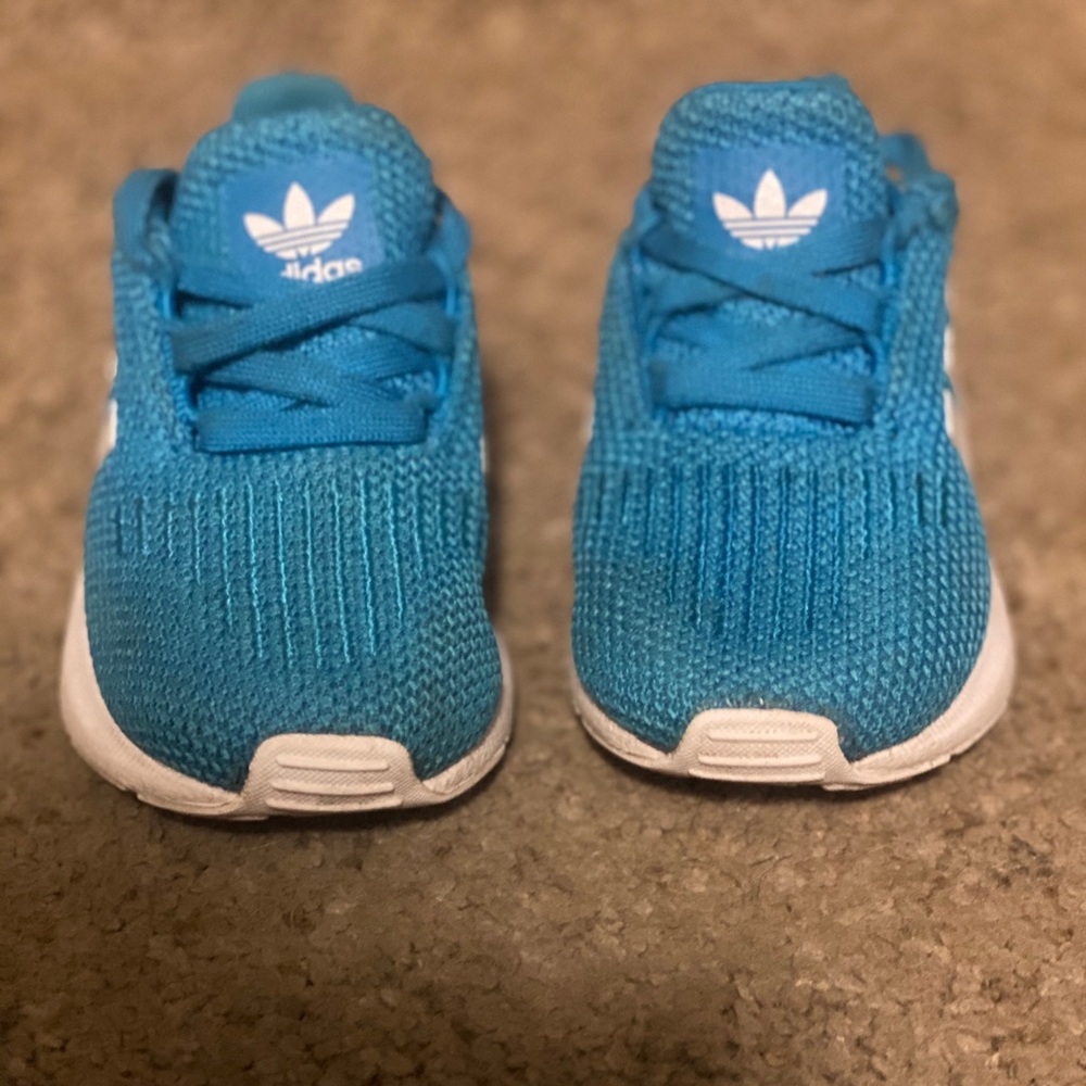 Blue baby adidas shoes  size 5